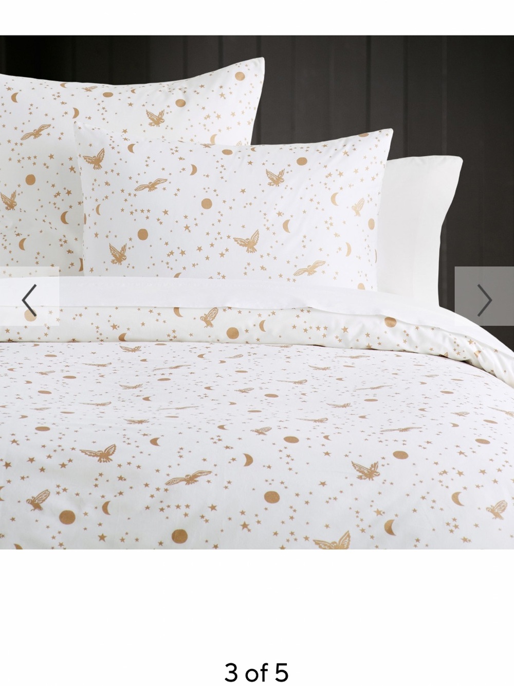 Pottery barn teen Harry Potter enchanted night sky duvet cover and 2 euro shams